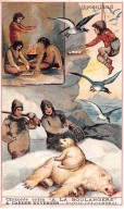 Chromos.AM16629.9x13 Cm Environ.Chicorée.A La Bergère.Le Groenland.L'alaska.Elan.Ours.Phoque - Té & Café