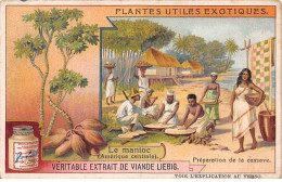 Chromos.AM13311.Liebig.Plantes Utiles Exotiques.Le Manioc Amérique Centrale).Préparation De La Cassave - Liebig