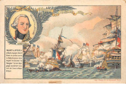 Chromos -COR11090- Chicorée à La Boulangère- Villaret De Joyeuse- Combat Du Vengeur- Bateau - 8x12cm Env. - Tea & Coffee Manufacturers