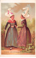 Chromos -COR10787- Sauthier- Angers- Femmes - Chapeau- Argentan - Orne  - 6x10cm Env. - Autres & Non Classés