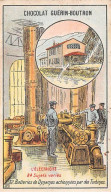 Chromos -COR11861 - Chocolat Guérin-Boutron - L'électricité - Batteries De Dynamos - Turbines - Hommes -  6x10cm Env. - Guerin Boutron