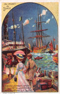 Chromos -COR11438 - Chicorée Boulangère - Port De Suez - Bateaux - La Lloyd - Hommes - Femmes -  7x10cm Env. - Thé & Café