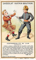 Chromos -COR11390 - Chocolat Guérin-Boutron - Hommes - Bouteille- Compressibilité De L'air -  10x6cm Env. - Guerin Boutron