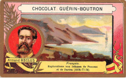 Chromos -COR11336 - Chocolat Guérin-Boutron - Armand Reclus - Isthmes De Panama - Bateau  - 10x6cm Env. - Guerin Boutron