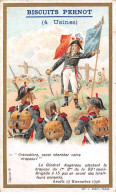 Chromos -COR11290 - Biscuits Pernot- Général Aguereau- Drapeau - Soldats -  10x6cm Env. - Pernot