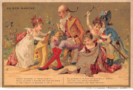 Chromos -COR11240 - Au Bon Marché - Cadet Roussel - Homme - Femmes - Habits -  7x11cm Env. - Au Bon Marché