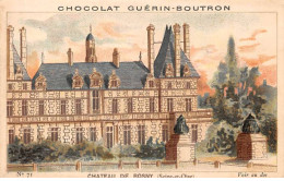 Chromos -COR12091 - Chocolat Guérin-Boutron - Château De Rosny - Seine-et-Oise  - 6x11cm Env. - Guerin Boutron