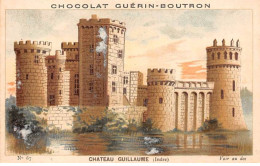 Chromos -COR12087 - Chocolat Guérin-Boutron - Château Guillaume - Indre - 6x11cm Env. - Guérin-Boutron