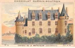 Chromos -COR12074 - Chocolat Guérin-Boutron - Château De La Motte-Glain - Loire-Inférieure - 6x11cm Env. - Guérin-Boutron