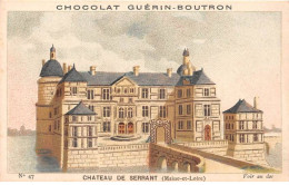 Chromos -COR12065 - Chocolat Guérin-Boutron - Château De Serrant - Maine-et-Loire - 6x11cm Env. - Guerin Boutron