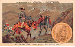 Chromos -COR11825 - Chocolat Guérin-Boutron - Le Directoire - Mont Saint-Bernard - Hommes - Ane  -  6x10cm Env. - Guerin Boutron