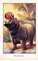 Chromos -COR11973 - Huile De Foie De Morue La Gaduase - Hippopotame -  6x10cm Env. - Autres & Non Classés