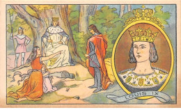 Chromos -COR11962 - Pastilles SALMON -  Louis IX - Roi - Femmes - Hommes - Forêt  -  6x10cm Env. - Autres & Non Classés