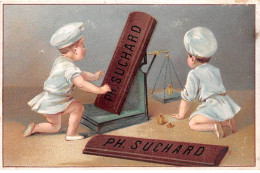 Chromos -COR11939 - Chocolat Suchard  - Enfants - Chocolats - Balance -  7x10cm Env. - Suchard