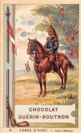 Chromos -COR11925 - Chocolat Guérin-Boutron - Armes D'hast - Lance Moderne - Cheval - Hommes -  6x10cm Env. - Guerin Boutron