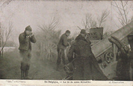 ZY 90 - EN BELGIQUE - LE TIR DE NOTRE RIMAILHO - OBUSIER - 2 SCANS - Material