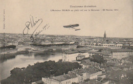 ZY 90-(31) TOULOUSE AVIATION - L' AVIATEUR MORIN EN PLEIN VOL SUR LA GARONNE FEVRIER 1911 - Airmen, Fliers