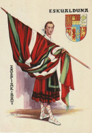 ZY 93- ESKUADUNA - ZAZPIAK BAT - ARMOIRIES DES 7 PROVINCES DU PAYS BASQUE  - ILLUSTRATEUR MERLO - Sonstige & Ohne Zuordnung