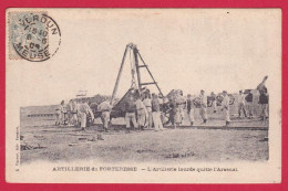 AE465   MILITARIA  ARTILLERIE  DE FORTERESSE L'ARTILLERIE LOURDE QUITTE ARSENAL EN 1905 - Manovre