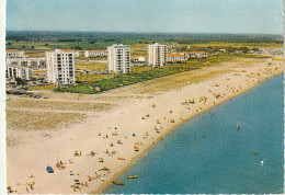 ZY 97-(66) ARGELES SUR MER - LA PLAGE , LES TOURS - VUE AERIENNE - 2 SCANS - Argeles Sur Mer