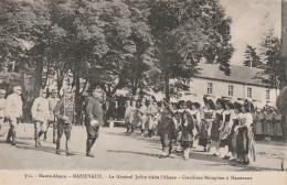 ZY 99-(68) MASSEVAUX - MASEVAUX - LE GENERAL JOFFRE VISITE L' ALSACE - GRANDIOSE RECEPTION A MASSEVAUX - 2 SCANS - Masevaux