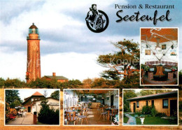 73651360 Prerow Ostseebad Pension Restaurant Seeteufel Garten Gastraum Leuchttur - Otros & Sin Clasificación