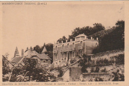 ZY 105-(71) BOURBON LANCY - HOTEL VILLA DU ROCHER - PENSION DE FAMILLE - 2 SCANS - Other & Unclassified