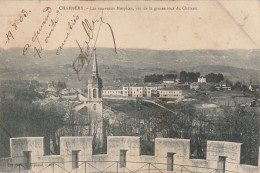 ZY 108-(73) CHAMBERY - LES NOUVEAUX HOSPICES  , VUS DE LA GROSSE TOUR DU CHATEAU - 2 SCANS - Chambery