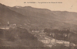 ZY 109-(74) FAVERGES - VUE GENERALE ET LES USINES DE SOIERIE - 2 SCANS - Faverges