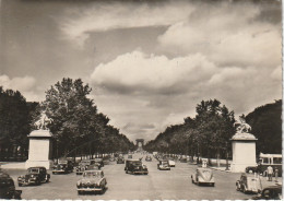 ZY 111-(75) CHAMPS ELYSEES ET ARC DE TRIOMPHE DE L' ETOILE , PARIS - AUTOMOBILES  - TAMPON " PARACHUTISTE D' OUTRE MER " - Champs-Elysées