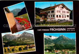 73651192 Langenwang Fischen Cafe Pension Frohsinn Panorama Allgaeuer Alpen Lange - Fischen