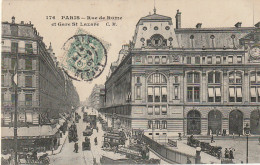 ZY 112-(75) RUE DE ROME ET GARE ST LAZARE , PARIS - ANIMATION - 2 SCANS - District 08