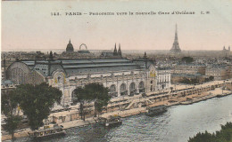 ZY 112-(75) PANORAMA VERS LA NOUVELLE GARE D' ORLEANS , PARIS - CARTE COLORISEE - 2 SCANS - Pariser Métro, Bahnhöfe