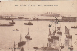 ZY 114-(76) LE HAVRE - LE " PARIS " AU BASSIN DE MAREE - 2 SCANS - Porto