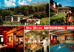 73651132 Nonn Oberbayern Hotel Restaurant Cafe Neu-Meran Garten Kueche Hallenbad - Bad Reichenhall