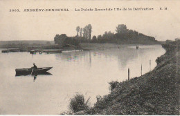 ZY 116-(78) ANDRESY DENOUVAL - LA POINTE AMONT DE L' ILE DE LA DERIVATION - CANOTEUR - 2 SCANS - Andresy