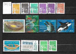 Entre 3443 Et 3535B Lot De 14 Timbres (2002) Oblitéré - Used Stamps