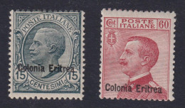 ITALIA, ITALIAN COLONIES Eritrea  VEIII 15c-60c MNH** VF - Erythrée