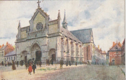 ZY 118-(80) DOULLENS - EGLISE NOTRE DAME , XIIIe SIECLE PAR FRED MONEY (N° 5119) - 2 SCANS - Doullens
