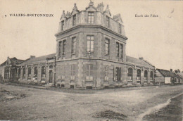 ZY 118-(80) VILLERS BRETONNEUX - ECOLE DES FILLES - 2 SCANS - Villers Bretonneux