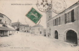 ZY 120-(82) MONTAIGU DU QUERCY - PLACE DE LA MAIRIE - 2 SCANS - Montaigu De Quercy