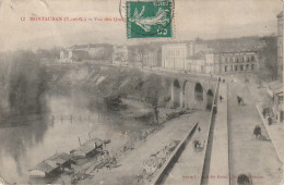 ZY 120-(82) MONTAUBAN - VUE DES QUAIS - BATEAUX LAVOIRS - 2 SCANS - Montauban