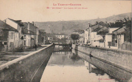 ZY 120-(82) MOISSAC - LE CANAL ET LES QUAIS - 2 SCANS - Moissac