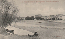 ZY 120-(82) LAMAGISTERE - LES BORDS DE LA GARONNE - ANIMATION - CARRIOLE A ANE - 2 SCANS - Sonstige & Ohne Zuordnung