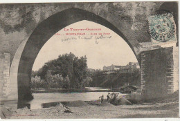 ZY 120-(82) MONTAUBAN - SOUS LE PONT - ANIMATION - OUVRIERS - 2 SCANS - Montauban