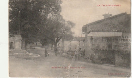 ZY 120-(82) MANSONVILLE - PLACE DE LA HALLE - 2 SCANS - Autres & Non Classés