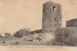 ZY 121-(83) FREJUS - TOUR ROMAINE - VESTIGE DES ANCIENS REMPARTS - 2 SCANS - Frejus