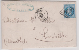 REIMS, 1867, GC 3103 Sur Napoléon N°29 ( SN24/86/2.2) - 1849-1876: Période Classique