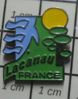 3517 Pin's Pins / Beau Et Rare / VILLES / LACANAU FRANCE Lacanau Et Kayak ? - Steden