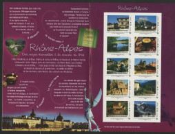 Collector 2009 " Rhône Alpes Que J'aime - Neuf ** Feuillet De 10 Timbres Autocollants Lettre Prioritaire 20 G - Collectors